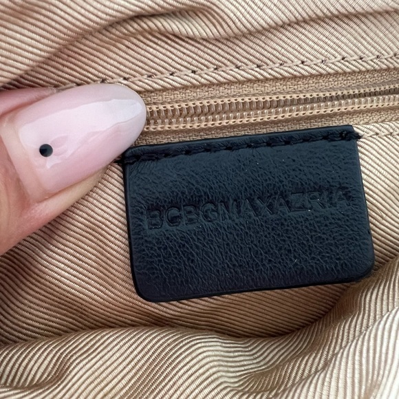 BCBG MaxAzria Beige Satin Mini Wristlet - Picture 4 of 4